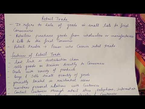 trade internal trade features of internal trade home trade inland trade class 11 bst