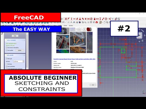 FreeCAD for Beginners #2 - Sketching and Constraints