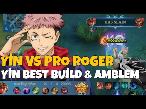 YİN VS PRO ROGER AND EXP LANE BENEDETTA | YIN BEST BUİLD & AMBLEM | MOBİLELEGENDS