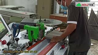 Máy dán cạnh vát 45 độ đẩy tay HT-45ME