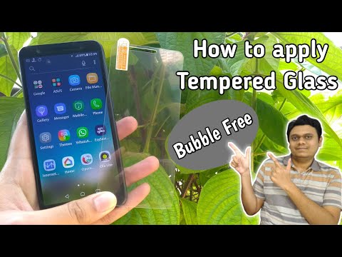 [Eng] How to Apply Tempered Glass Mobile Screen Guard | No Bubble display protector | Asus Lite L1