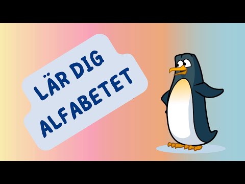 Alfabetet för barn | Lär dig alfabetet - med Pingvinen | Alphabet in Swedish for kids 123