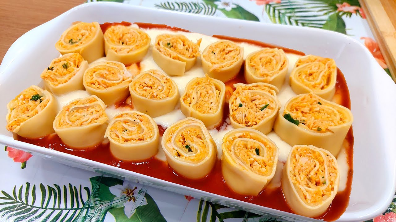 Receita para o almoço ou jantar rápido l Rondelli ao molho branco fácil e rápido