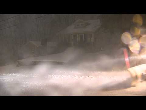 February 2013 Blizzard in Reading, MA.  9pm Saturday.