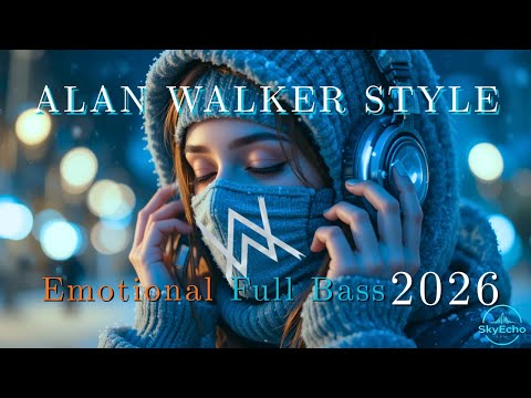 🎧Alan Walker Style Full Bass Remix 2026 - Chill Emotional Future Bass for Study || SkyEcho EDM