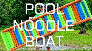 Building a Pool Noodle Boat with PVC Pipe Frame