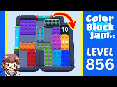 Color Block Jam Level 856 Solution Walkthrough