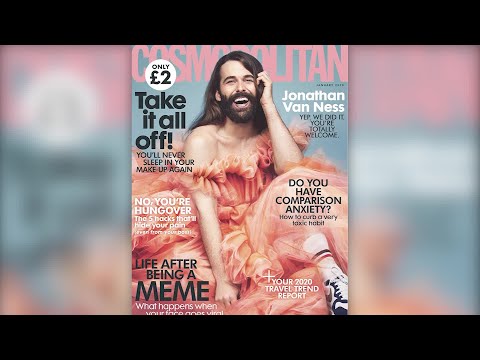 “Queer Eye” star Jonathan Van Ness makes history with Cosmo cover
