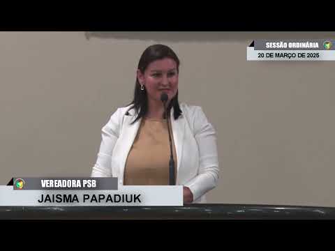 CMBTE - USO DE TRIBUNA PELA VEREADORA JAISMA PAPADIUK - PSB