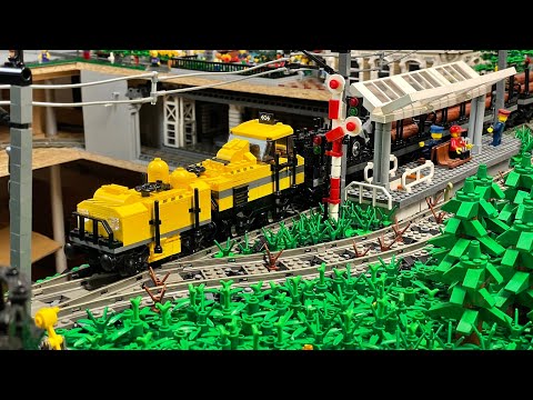 Lego Zug MOC: Schienenreinigungsfahrzeug (voll funktionstüchtig)