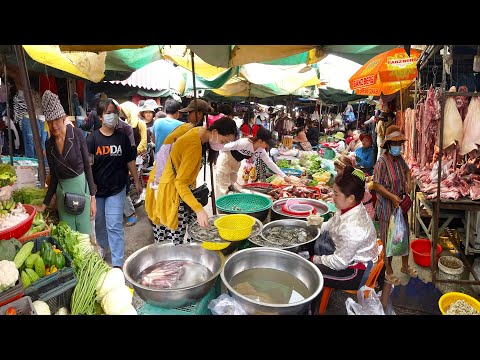 Cambodian Countryside Market Food Compilation​ at Oudong Market