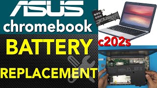 How to replace ASUS ChromeBook C202s Battery