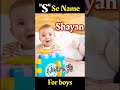 Muslim Baby Boy Names That Starts With Alphabet S