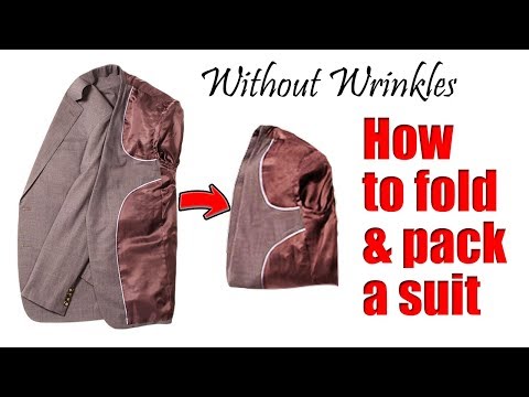 How to fold and pack a suit jacket | Without wrinkles
