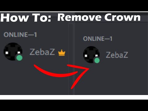 How To Remove Server Owner Crown [Discord] [2020]