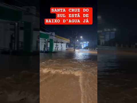 Santa Cruz do Sul alagado devido fortes chuvas #riograndedosul #inundações #alagamento #shorts