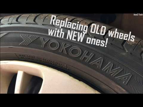 Yokohama replacing car tyres