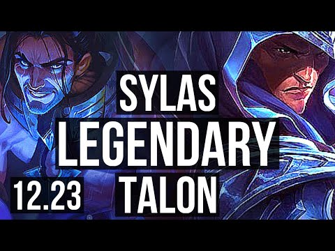 SYLAS vs TALON (MID) | 11/1/1, 6 solo kills, Legendary, 600+ games | KR Master | 12.23