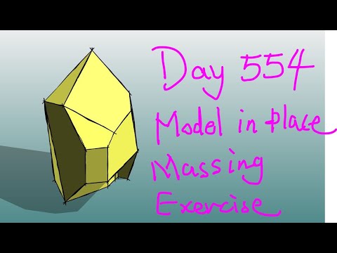 Revit Exercise (Day 554) - Model In Place Mass Exercise