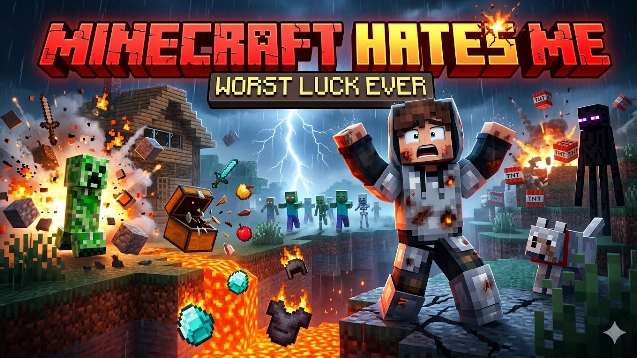 This Minecraft World Cursed Me (Worst Luck Ever)