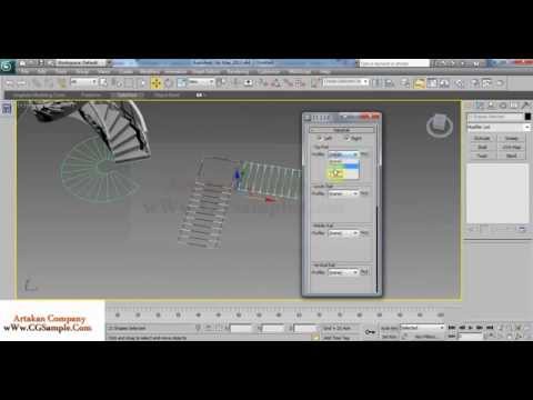 Official Artakan Create Stairs tutorial for Autodesk 3ds Max