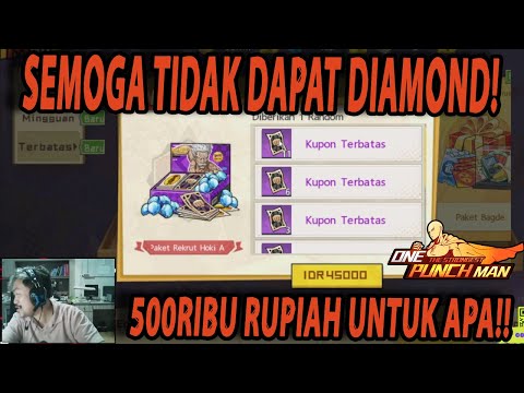 🔥🔥500RIBU RUPIAH UNTUK PERSIAPAN GACHA SSR+!! MARI GACHA BLACK TICKET! - ONE PUNCH MAN:The Strongest