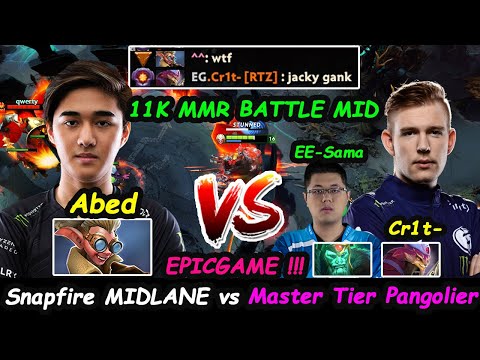 Abed Snapfire 11K MMR MIDLANE BATTLE Epicgame vs EG.Cr1t EnternaLEnVy Dota 2 Server NA pro Gameplay