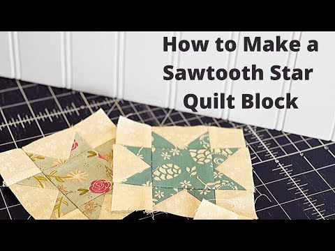 How to Make a Sawtooth Star Quilt Block