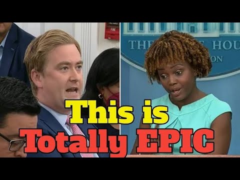 The whole Room ERUPTS in CHAOS as Peter Doocy Catches Karine Jean-Pierre in a BLATANT LIE