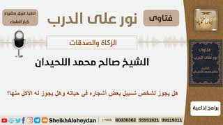 صورة هل يجوز لشخص تسبيل بعض أشجاره في حياته وهل يجوز له الأكل منها؟ الشيخ اللحيدان - مشروع كبار العلماء