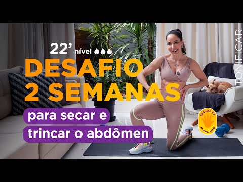 Abdômen definido 💪🏼desafio de 2 semanas - 23 minutos de treino em casa - Carol Borba