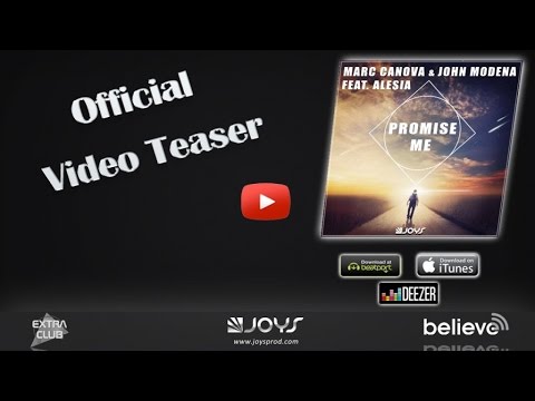 Marc Canova, John Modena Ft. Alesia - Promise Me (OFFICIAL VIDEO TEASER)