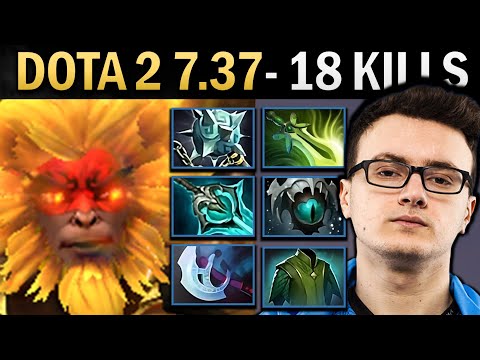 Monkey King Gameplay Miracle with 18 Kills and Butterfly - Kez Dota 2