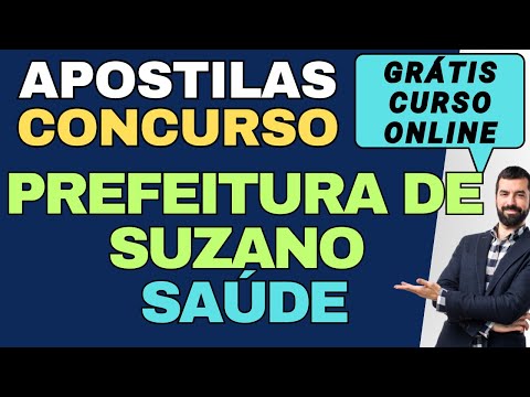 Baixar Apostila Concurso Prefeitura Municipal de Suzano - SP SUZANO SAÚDE grátis curso online