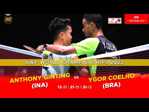 Anthony Sinisuka GINTING vs Ygor COELHO | World Championship 2022 | ROUND 64