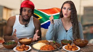 Trying AFRICAN FOOD for the FIRST TIME!🇿🇦