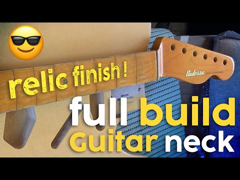 Telecaster guitar neck full build  (relic finish)