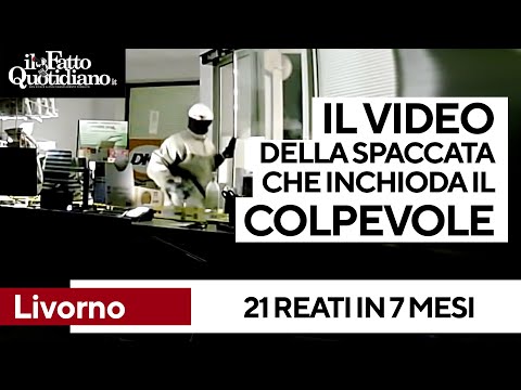 Livorno, 21 reati in sette mesi: arrestato 36enne. Il video della "spaccata" ai danni di un negozio