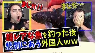 【あつ森】超レアな魚を釣りあげた後に悲劇に見舞われた外国人…こっちまで泣ける…ｗ【日本語字幕付き/ あつまれどうぶつの森】