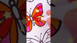 Relaxing Butterfly Coloring Page 🦋✨ So Calm & Beautiful! 😌 #coloring