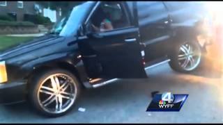 Woman caught on tape smashing windows out of SUV during repo