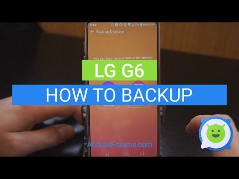 LG G6 how to backup phone