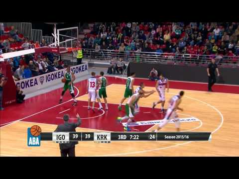 ABA Liga 2015/16 highlights: Igokea - Krka, R09 (7.11.2015)