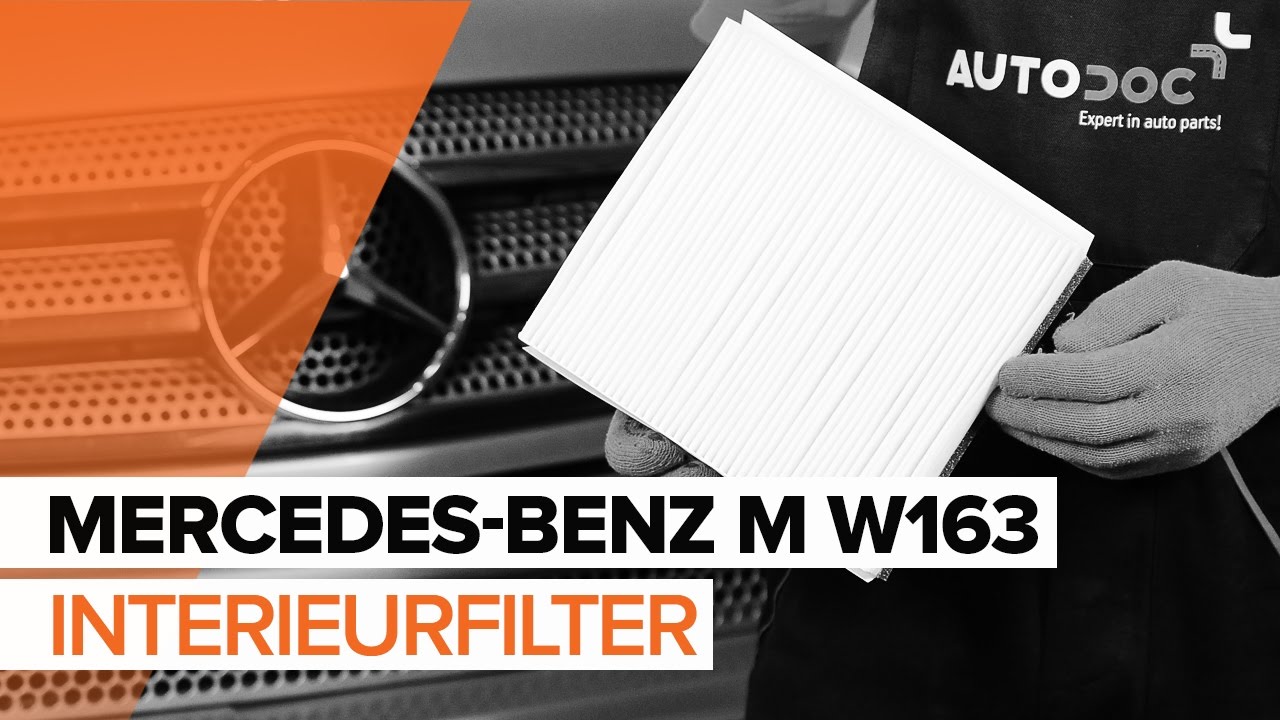 Hoe interieurfilter vervangen bij een Mercedes ML W163 – vervangingshandleiding