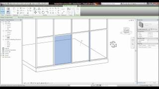 REVIT - Placing a Door Into a Glass Curtain Wall Tutorial