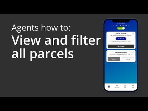 Agents how to: view and filter all parcels