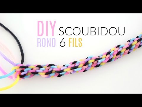COMMENT FAIRE UN SCOUBIDOU ROND 6 FILS FACILE