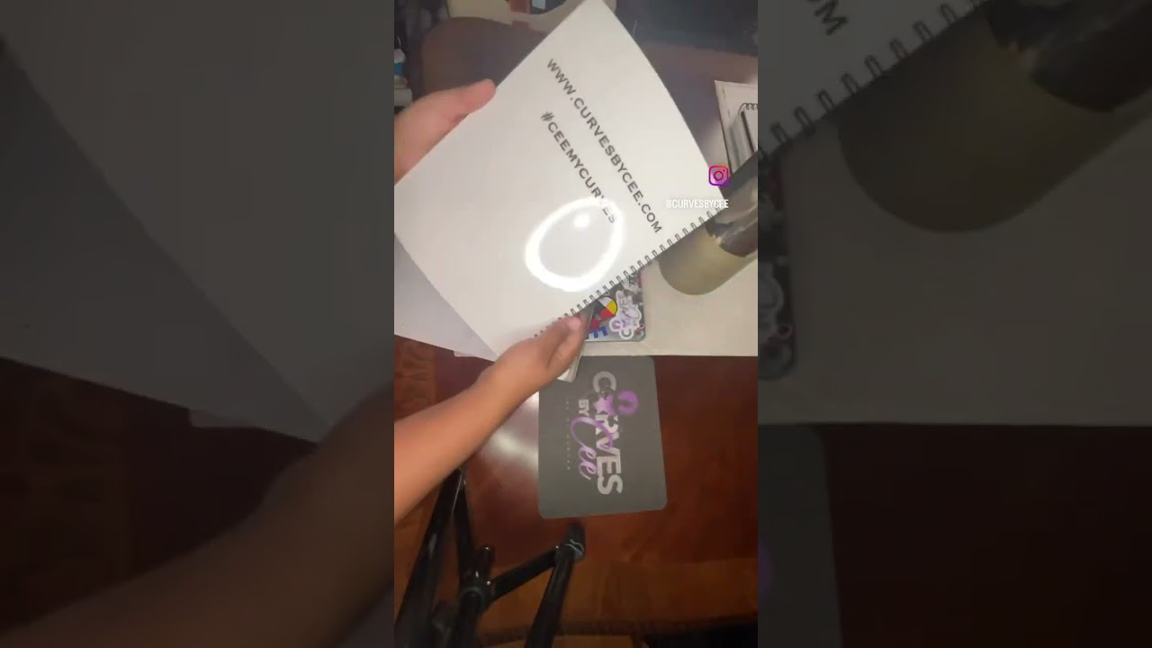 Custom Spiral Notebook - Curves By Cee