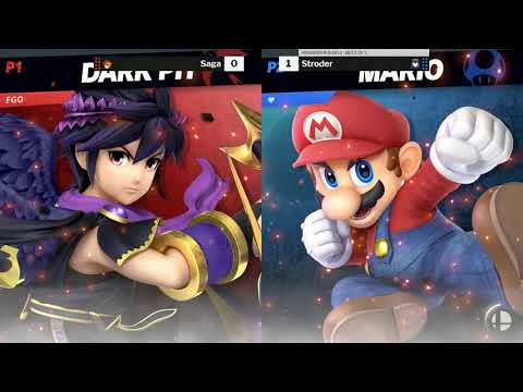 The Smash Lab 154 Winners Round 2 - Stroder (Lucina, Mario) vs Saga (Pit, Dark Pit)
