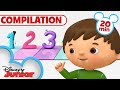 Charlie Meets The Numbers 20 Minute Compilation Kids Songs And Nursery Rhymes Disneyjr